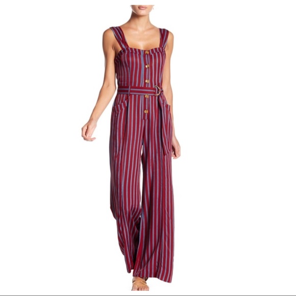 FREE PEOPLE BUTTON DOWN JUMPSUIT - Picture 6 of 7